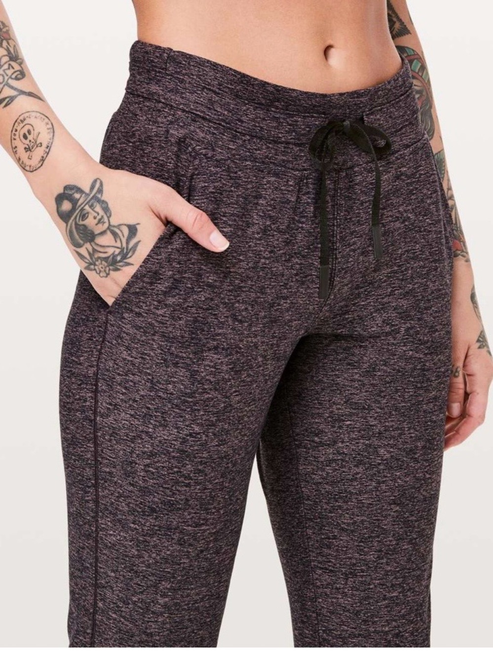 Lululemon Ready To Rulu Pant Spanish rose/black sz 4 joggers